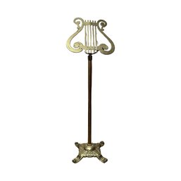 Vintage Brass Harp Music Stand