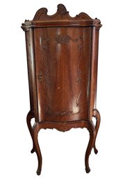 Antique Wood Music Cabinet