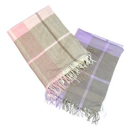 Cashmere Pink And Purple Scarves