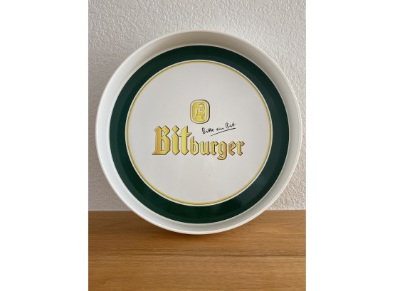 Bitburger Beer Tray Made In Germany By Ornamin
