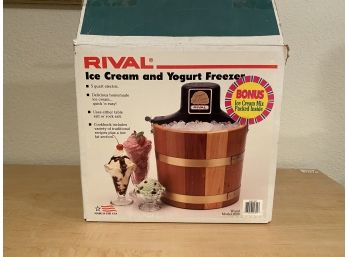 Rival Electric Ice Cream And Yogurt Freezer