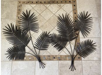 Metal Palm Leaf Wall Art (2)