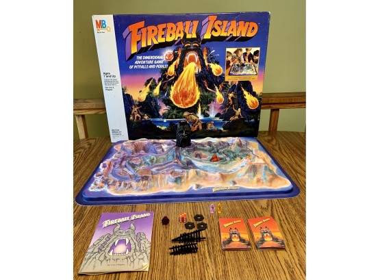 Vintage Milton Bradley Fireball Island Board Game- Rare