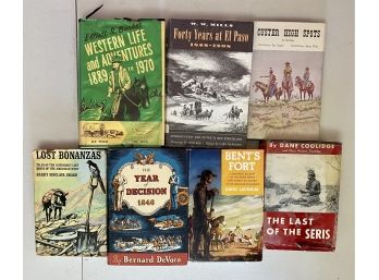 Collection Of Vintage Books On The West