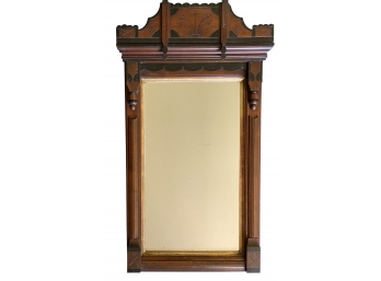 A Stunning Antique Carved Eastlake Mirror