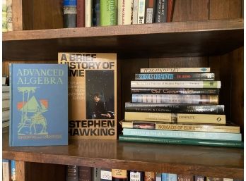 A Grouping Of Mostly Science And Physics Books By Fields, Hawking, & Stevens
