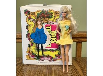 Vintage 1966 Barbie With Carrying Case