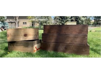 5  Handmade Wooden Storage Boxes/shelves