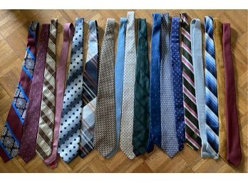 A Large Grouping Of Mens Ties Including Oleg Cassini