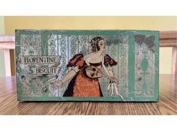 Vintage Florentine Biscuit Tin By National Biscuit Company