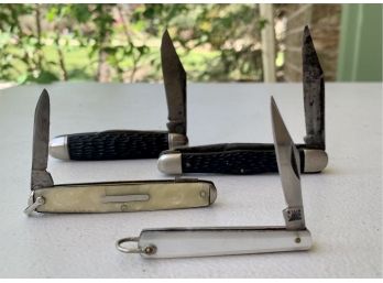 Lot Of 4 Vintage Pocket Knifes