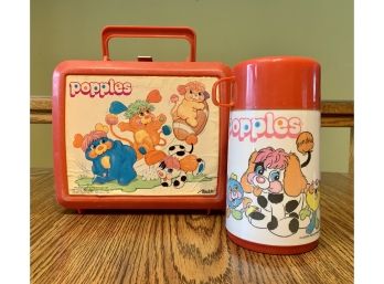 Vintage Popples Lunchbox With Thermos