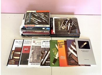 Collection Of Books On Knives