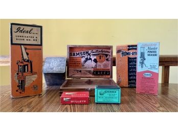 Vintage Boxes And 1 Tin Can