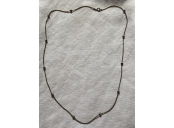 Sterling Silver Necklace With Beads