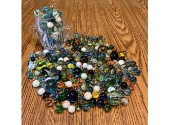 Large Collection Of Vintage Marbles