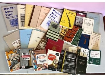 Collection Of Vintage Small Pamphlet Style Books And Informational Firearm Handbooks