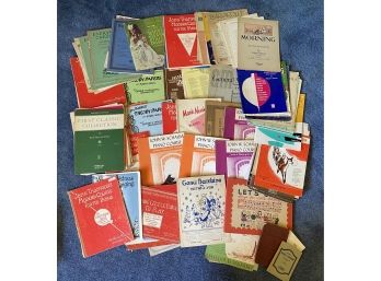 A Huge Collection Of Sheet Music Some Vintage And Antique