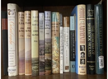 A Grouping Of Hardcover Books Including Rising From The Plains, Basin & Range, And Assembling California