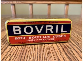 Vintage Bovril Beef Bouillon Cubes Product Of England Tin