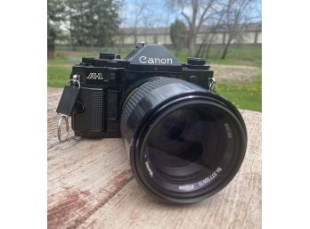 Canon A-1 Black Body 35mm Film Camera