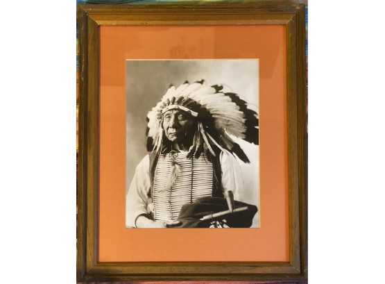 A Beautiful Framed Photo Of Red Cloud By Heritage Photographic Publishers, Tuscon AZ