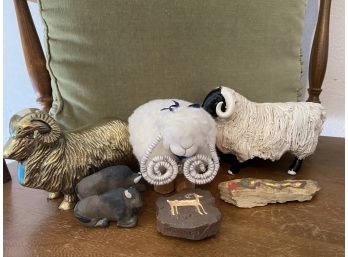 A Cool Grouping Of Rocky Mountain Animals Including Sheep, Bison And More