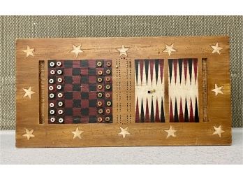 Backgammon Chess And Cribbage Table