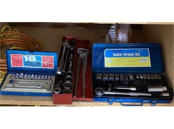 A Collection Of Socket Wrench Sets