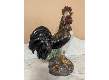 Gorgeous And Heavy Ironstone Porcelain Rooster