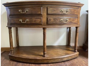 A Nice Four Drawer Drexel Sideboard With Half Moon Shape