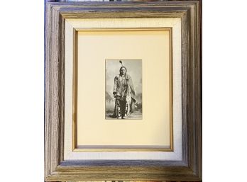 A Framed Reproduction Of Palmquist & Jurgens Photo Of Sitting Bull Ca. 1884