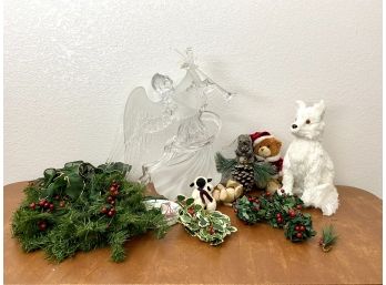 Lot Of Christmas Decor Including Large Angel And ExtrS!