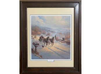 A Fabulous G. Harvey Signed And Numbered Print With Double Matte And Frame