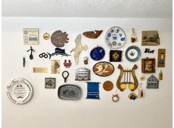 Large Collection Of Small Wall Hangings Knick Knacks And Memorabilia