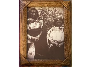 A Framed Photograph Of Two Native Americans