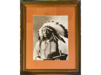 A Beautiful Framed Photo Of Red Cloud By Heritage Photographic Publishers, Tuscon AZ