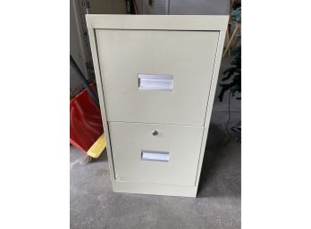 A Two Drawer Locking File Cabinet