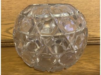 A Beautiful Crystal Globe Shaped Bowl