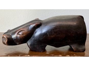 Hand Carved Wooden Hippo Decor Direct From Africa