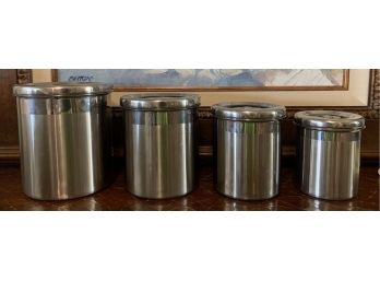 A Set Of 5 Kirkland Canisters