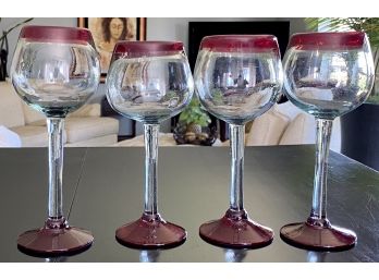Made In Mexico Wine Glass Set Of 4