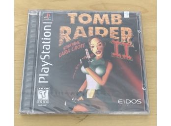 Sealed Black Label Tomb Raider II Playstation 1 Video Game