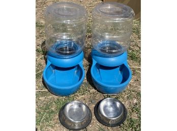 Dog Water Bowls And Food Dispensers