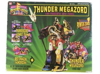 New In Box Collector's Mighty Morphin Power Ranger New In Box Thunder Mega Zord By Ban Dai
