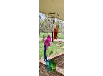 New! Glass Fish Wind Chime