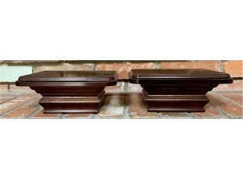 2 Bombay Co. Wooden Wall Shelves