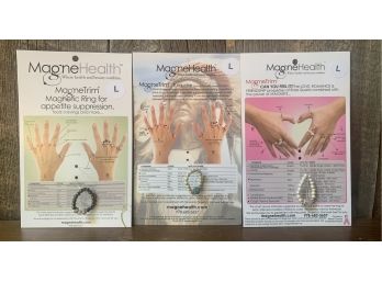 New! 3 Magnehealth Therapy Rings  Size Large