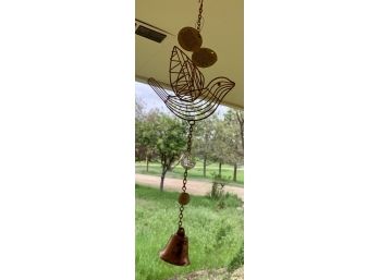 New! Bird With Bell Wind Chime