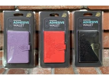New! 3 Adhesive Cell Phone Wallets